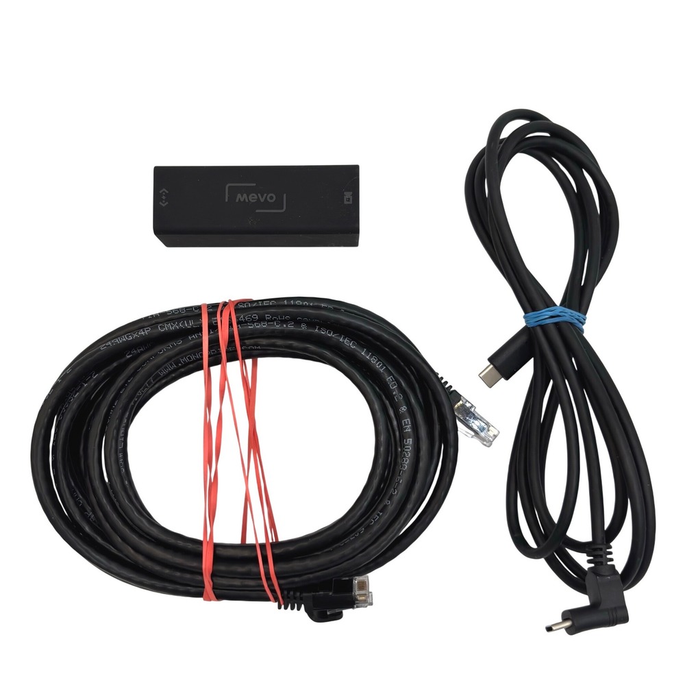Logitech A40401A Mevo Start Ethernet USB-C Power Adapter With Cables